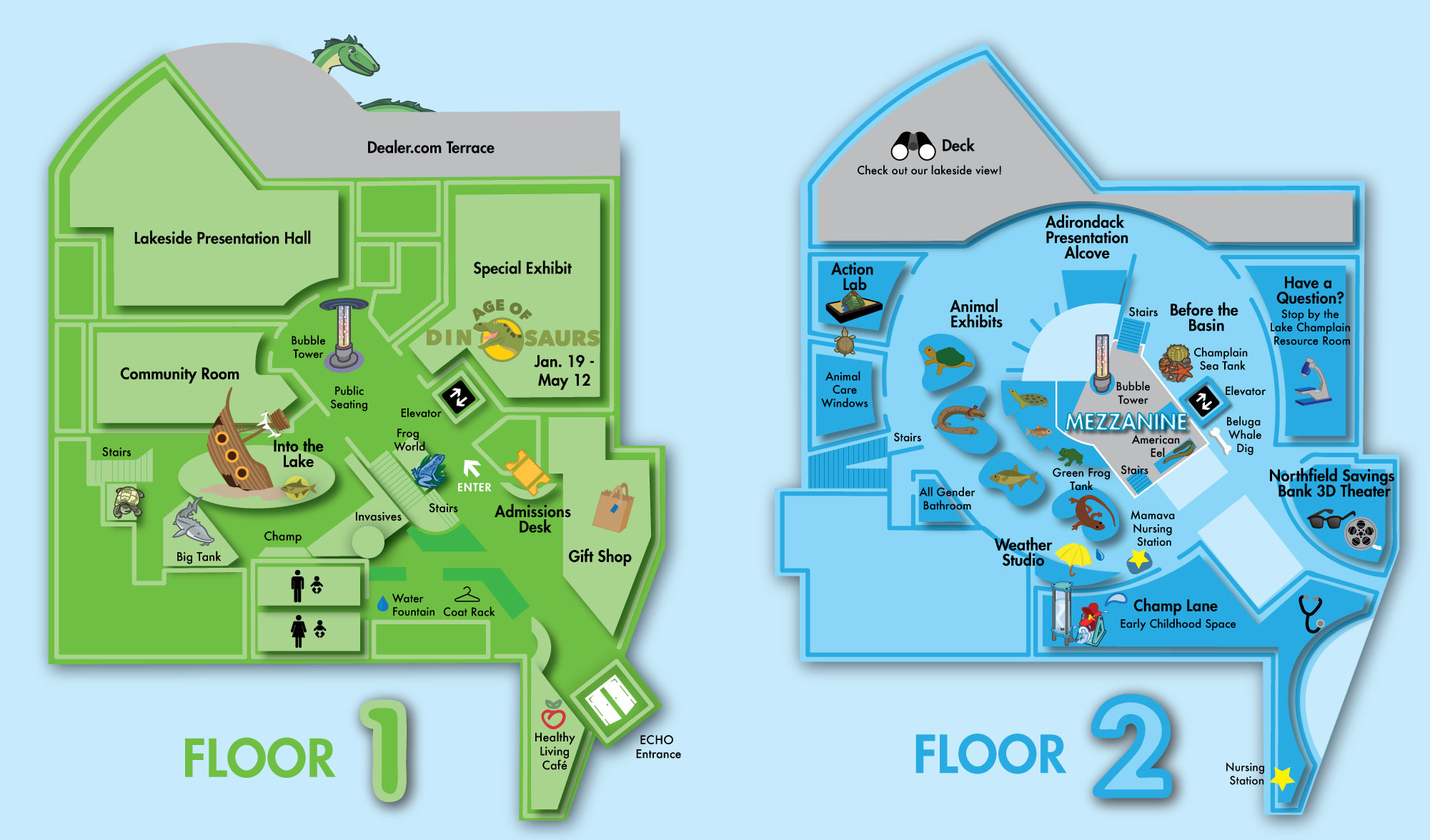 ECHO's 2 floors of interactive science and nature