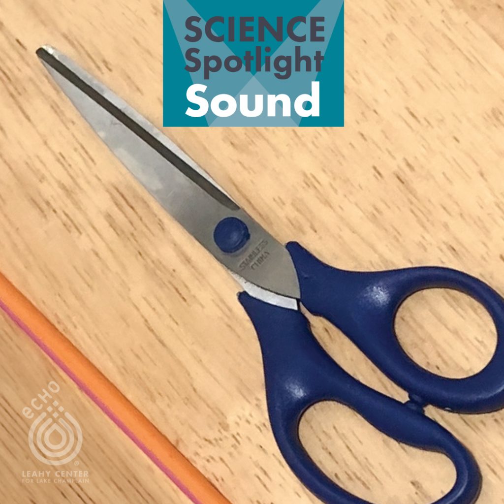 scissors and straw to test sound
