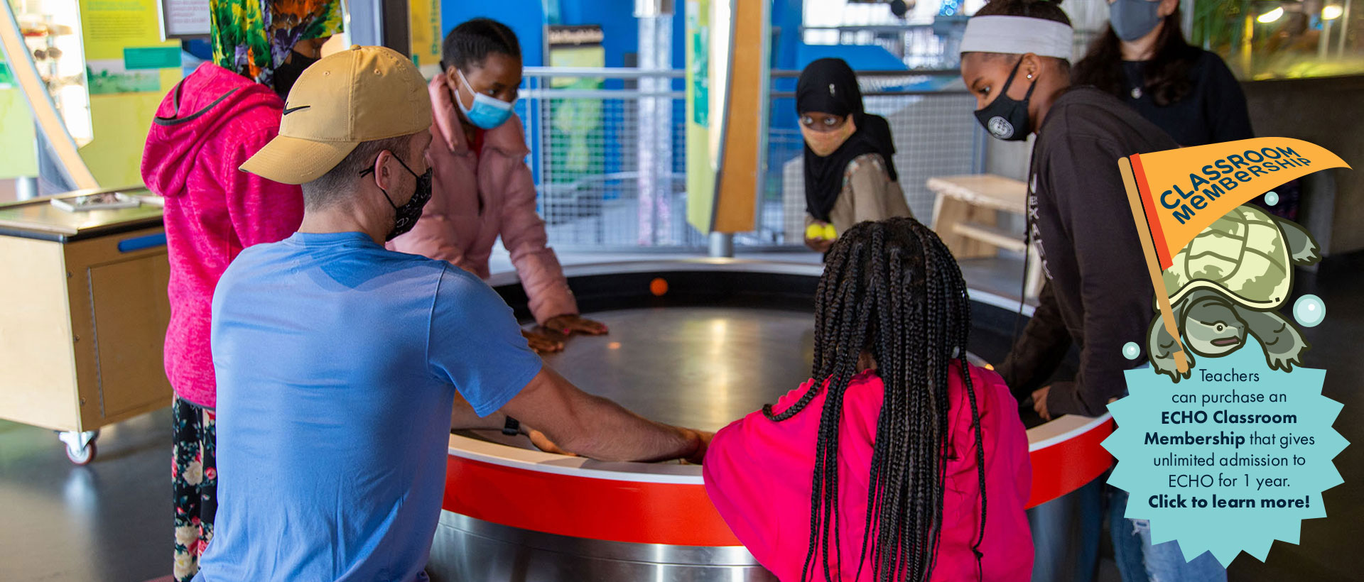 Teachers can purchase a classroom membership for unlimited admission for one year.