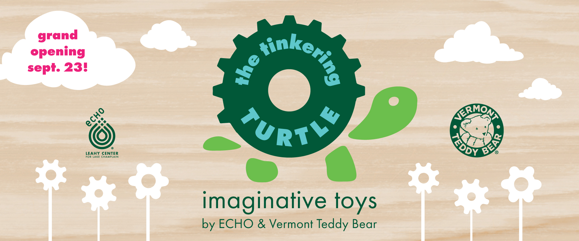 the tinkering turtle imaginative toys by ECHO & Vermont Teddy Bear