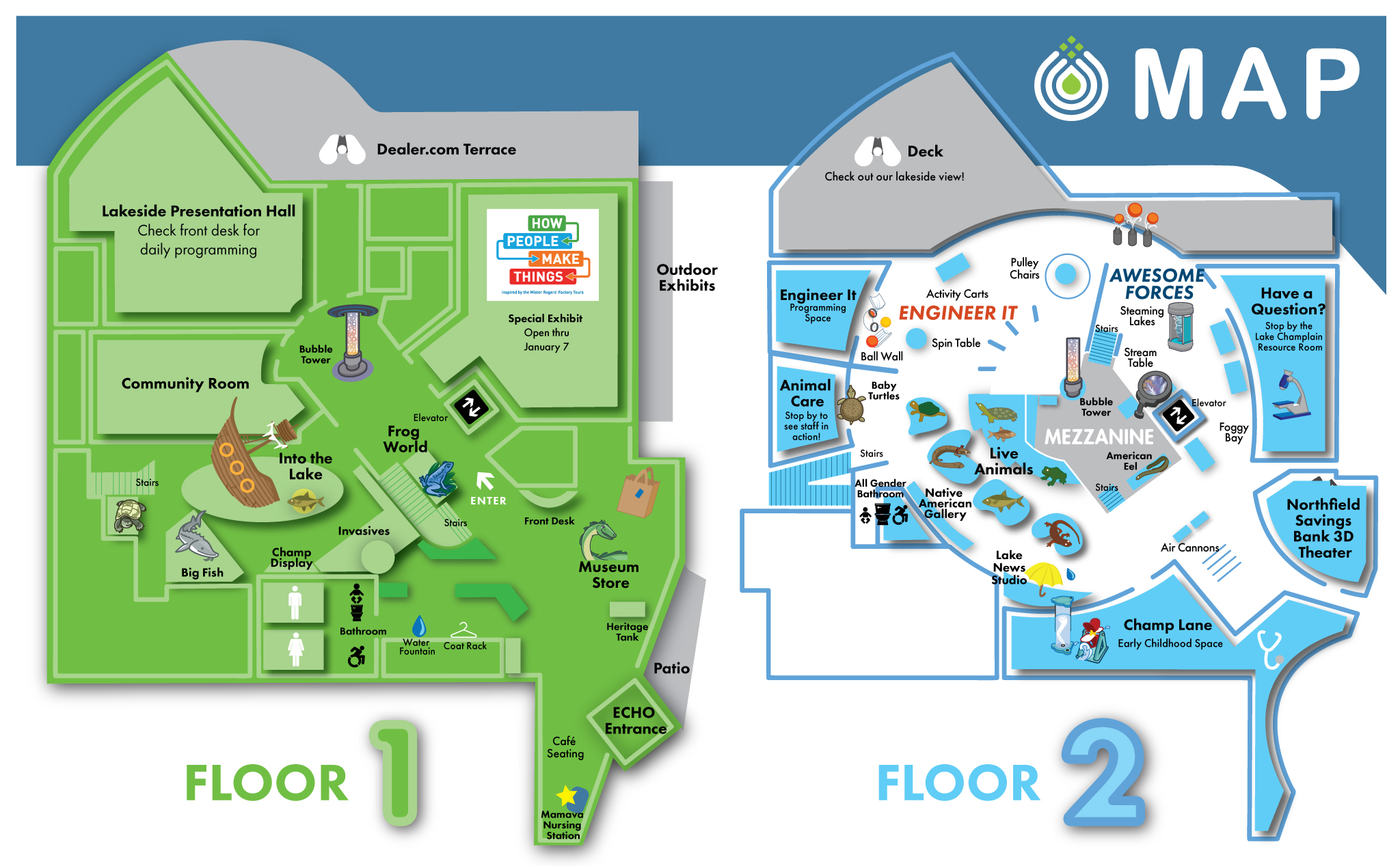 Illustrated map of ECHO