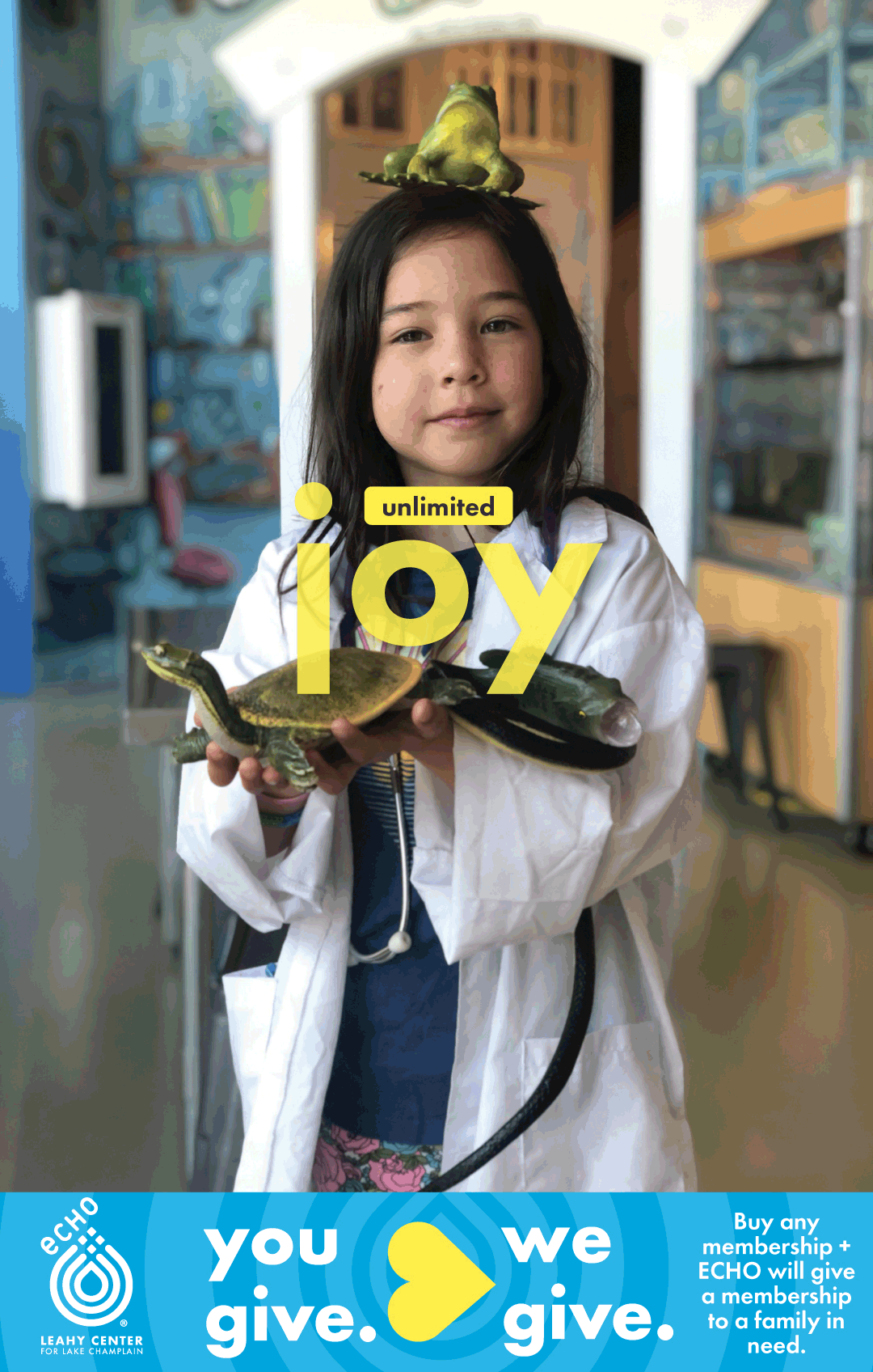Unlimited joy, wonder, curiosity, discovery. You Give. We Give. Membership Matching Program